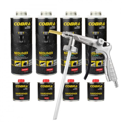 COBRA BEDLINER BLACK KIT + FREE GUN