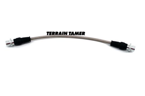 Terrain Tamer Fonott fékcső első középső No. 2 ABS-el szerelt modellekhez (Braided Brake Hose Front Centre No.2 Suits Abs) Toyota Landcruiser HZJ 71 HZJ VDJ 76 78 79 2012->