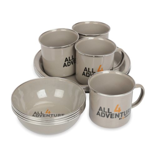 All4Adventrue enamel dinner set ( 12 pcs)