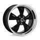 Alloy Wheel 17x7 ET0 5x114.3 AR105 Torq Thrust M Gloss Black W/ Machined LIP American Racing