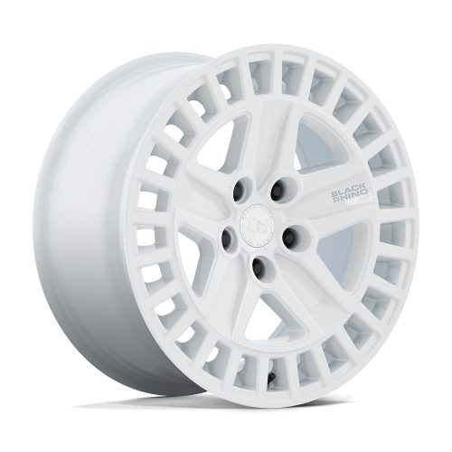 Alloy Wheel 18x8.5 ET25 5x120 Gloss White Alston Black Rhino