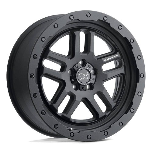 Alloy Wheel 17x8 ET38 6x130 Textured Matte Black Barstow Black Rhino