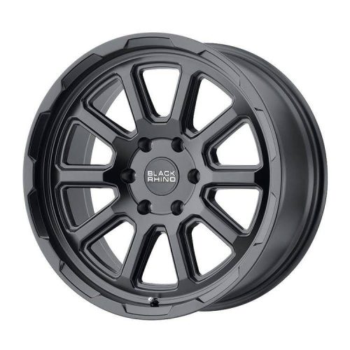 Alloy Wheel 17x8 ET10 5x114.3 Matte Black Chase Black Rhino