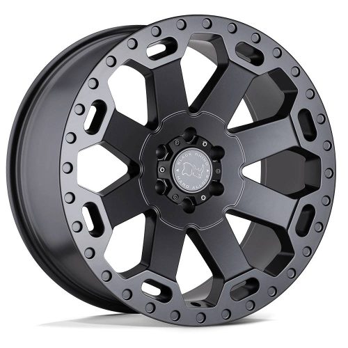 Alloy Wheel 17x8 ET52 6x130 Matte Gunmetal Warlord Black Rhino