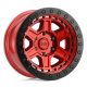 Alloy Wheel 17x9 ET0 5x127 Candy RED W/ Black Ring & Bolts Reno Black Rhino