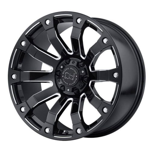 Alloy Wheel 17x9 ET-12 5x127 Gloss Black Milled Selkirk Black Rhino