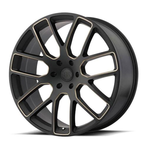 Alloy Wheel 20x9 ET25 5x150 Matte Black/Dark Tint Milled Kunene Black Rhino