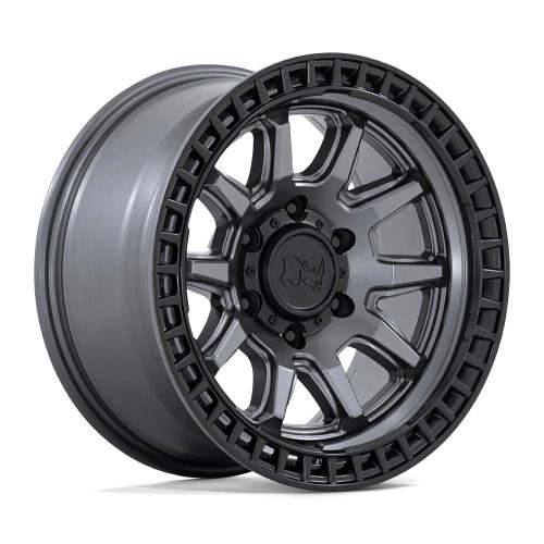 Alloy Wheel 17x8.5 ET34 5x127 Matte Gunmetal W/ Matte Black LIP Calico Black Rhino