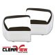 ClearView “Compact” Towing Mirror  Head Covers Chrome