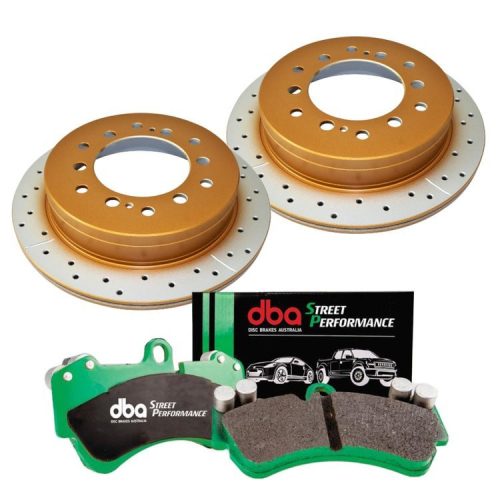 DBA X-Gold Street Performance Rear brake kit - FJ Cruiser 10-16;Prado 09->