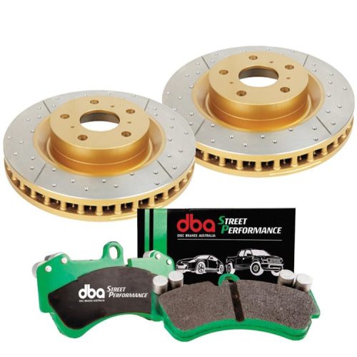 DBA X-Gold Street Performance Rear brake kit - Toyota Land Cruiser J10 98-07