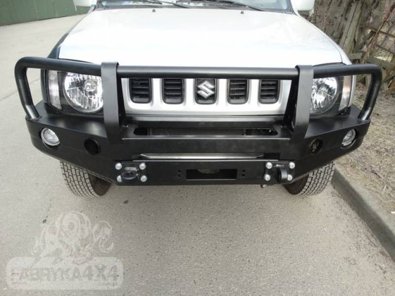 F4x4 Front bumper with winch plate + removable bullbar Suzuk