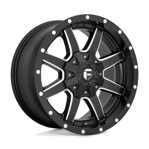 Alloy Wheel 17x8.5 ET25 6x114.3/6x120 D538 Maverick Matte Black Milled Fuel