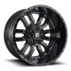 Alloy Wheel 17x8 ET35 5x120 D596 Sledge Matte Black Gloss Black LIP Fuel