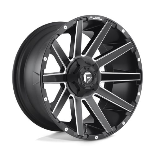 Alloy Wheel 22x10 ET-18 8x180 D616 Contra Matte Black Milled Fuel