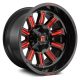 Alloy Wheel 20x9 ET20 5x127/5x139.7 D621 Hardline Gloss Black Red Tinted Clear Fuel