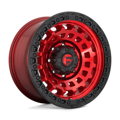 Alloy Wheel 17x9 ET-12 5x127 D632 Zephyr Candy RED Black Bead Ring Fuel