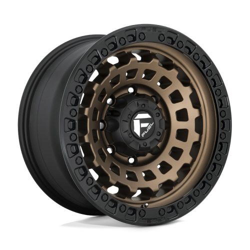 Alloy Wheel 18x9 ET-12 8x165.1 D634 Zephyr Matte Bronze Black Bead Ring Fuel