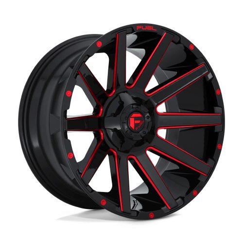 Alloy Wheel 18x9 ET1 6x135/6x139,7 D643 Contra Gloss Black RED Tinted Clear Fuel