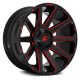 Alloy Wheel 20x10 ET-18 5x139.7/5x150 D643 Contra Gloss Black/Red Tinted Clear Fuel