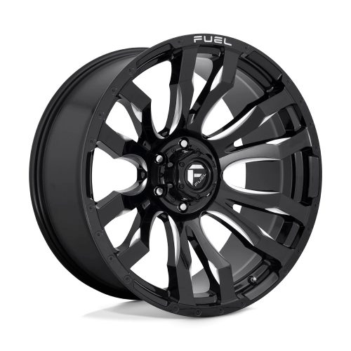 Alloy Wheel 16x8 ET1 5x139.7 D673 Blitz Gloss Black Milled Fuel