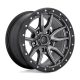 Alloy Wheel 17x9 ET-12 5x127 D680 Rebel Matte GUN Metal Black Bead Ring Fuel