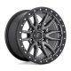 Alloy Wheel 17x9 ET-12 6x139,7 D680 Rebel Matte GUN Metal Black Bead Ring Fuel