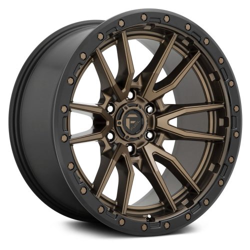 Alloy Wheel 20x10 ET-18 6x135 D681 Rebel 6 Matte Bronze Black Bead Ring Fuel