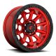 Alloy Wheel 18x9 ET1 6x139,7 D695 Covert Candy RED Black Bead Ring Fuel