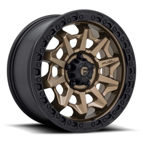 Alloy Wheel 18x9 ET1 5x127 D696 Covert Matte Bronze Black Bead Ring Fuel