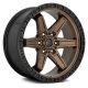 Alloy Wheel 17x9 ET1 6x139,7 D699 Kicker 6 Matte Bronze Black Bead Ring Fuel