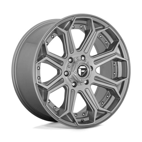 Alloy Wheel 22x10 ET-18 6x139,7 D705 Siege Brushed GUN Metal Tinted Clear Fuel