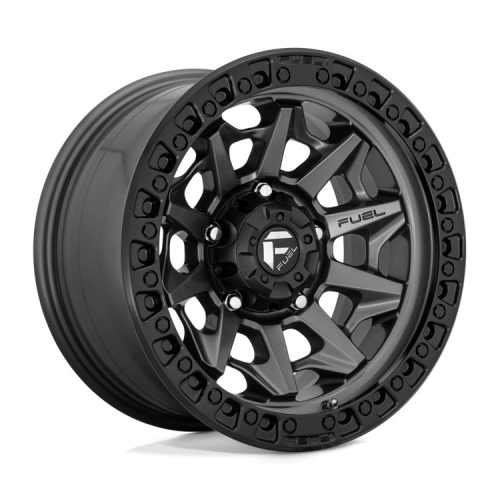 Alloy Wheel 20x9 ET1 6x135 D716 Covert Matte GUN Metal Black Bead Ring Fuel