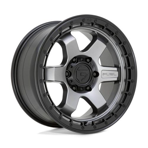 Alloy Wheel 18x9 ET-12 5x127 D752 Block Matte Gunmetal W/ Black Ring Fuel