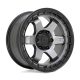 Alloy Wheel 18x9 ET-12 5x127 D752 Block Matte Gunmetal W/ Black Ring Fuel