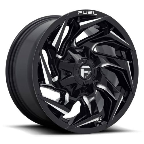 Alloy Wheel 17x9 ET-12 5x114.3/5x127 D753 Reaction Gloss Black Milled Fuel