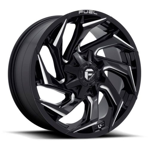 Alloy Wheel 20x10 ET-18 8x165.1 D753 Reaction Gloss Black Milled Fuel