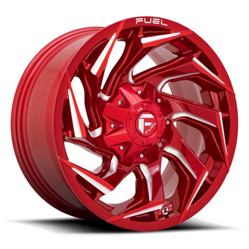 Alloy Wheel 18x9 ET1 8x170 D754 Reaction Candy RED Milled Fuel