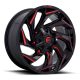 Alloy Wheel 20x9 ET1 5x114.3/5x127 D755 Reaction Gloss Black Milled W/ RED Tint Fuel