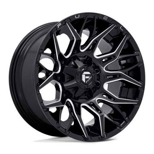 Alloy Wheel 20x10 ET-18 6x135/6x139.7 D769 Twitch Glossy Black Milled Fuel