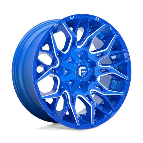 Alloy Wheel 20x10 ET-18 8x165.1 D770 Twitch Anodized Blue Milled Fuel