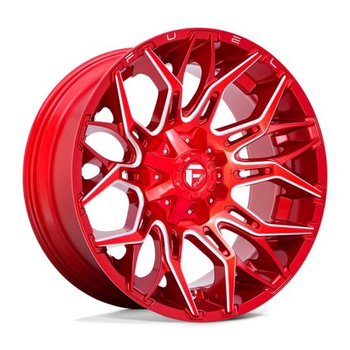 Alloy Wheel 22x10 ET-18 8x165.1 D771 Twitch Candy RED Milled Fuel