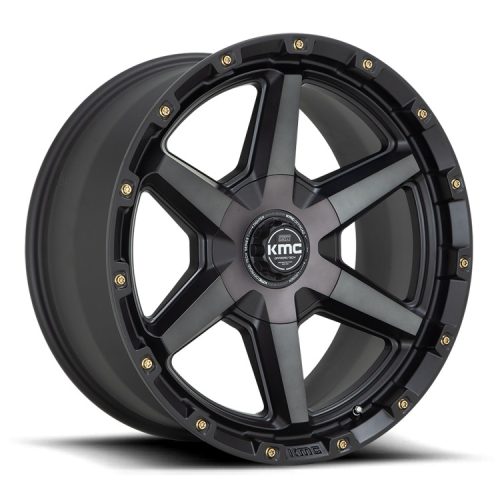 Alloy Wheel 20x9 ET0 6x135/6x139,7 KM101 Tempo Satin Black W/ Gray Tint KMC