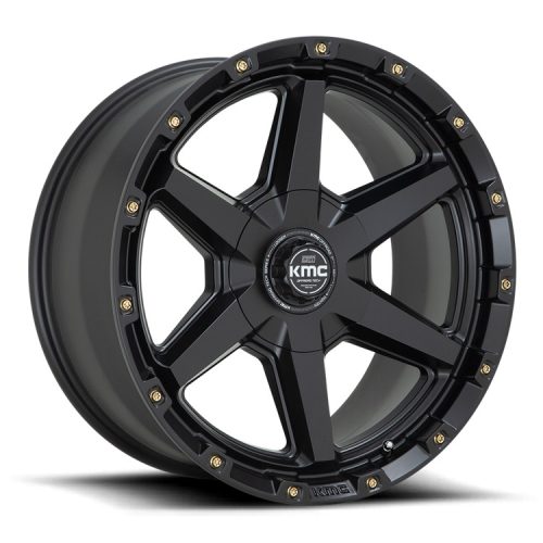 Alloy Wheel 17x9 ET18 5x127/5x139.7 KM101 Tempo Satin Black KMC