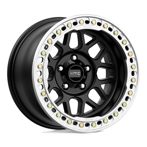 Alloy Wheel 17x8.5 ET0 6x139,7 KM235 Grenade Crawl Beadlock Satin Black KMC