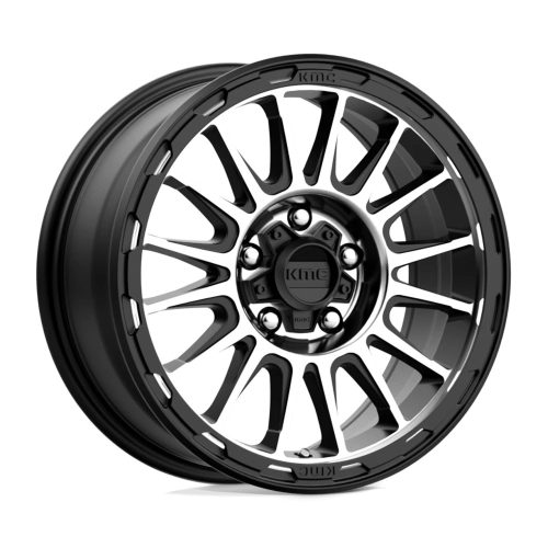 Alloy Wheel 17x8 ET38 5x108 KM542 Impact Satin Black Machined KMC