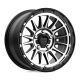 Alloy Wheel 17x9 ET18 5x127 KM542 Impact Satin Black Machined KMC