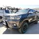 Kut Snake plastic fender flares Toyota Hilux Rocco 2019+ 75 mm