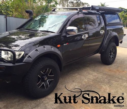 Kut Snake plastic fender flares Mitsubishi L200  2005-2015 MONSTER 95mm