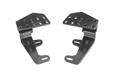 More4x4 Steel Lamp Holder Pair for Toyota Land Cruiser J120 Engine Hood